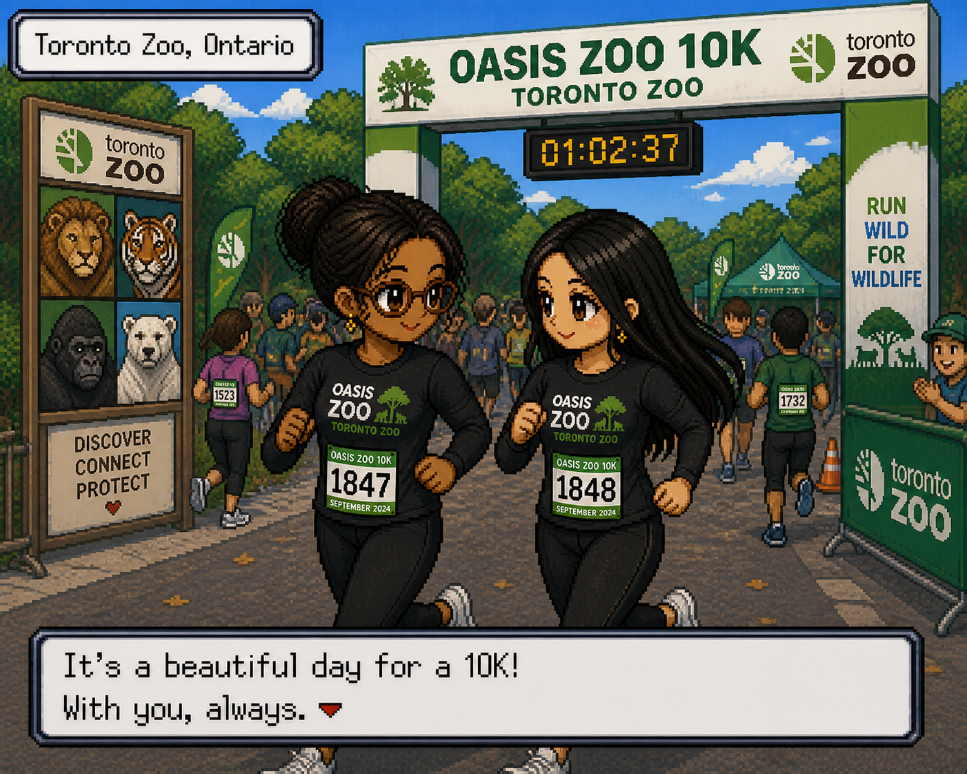 K + T finish line